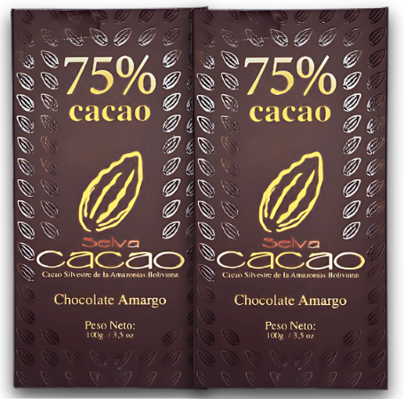 Selva Cacao 75% Tableta Grande